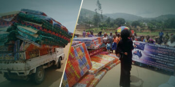 Sud-Kivu/Uvira : La Communauté Congolaise de L’Australie Assiste Les Victimes de Catastrophes Naturelles d’Uvira avec des Matelas