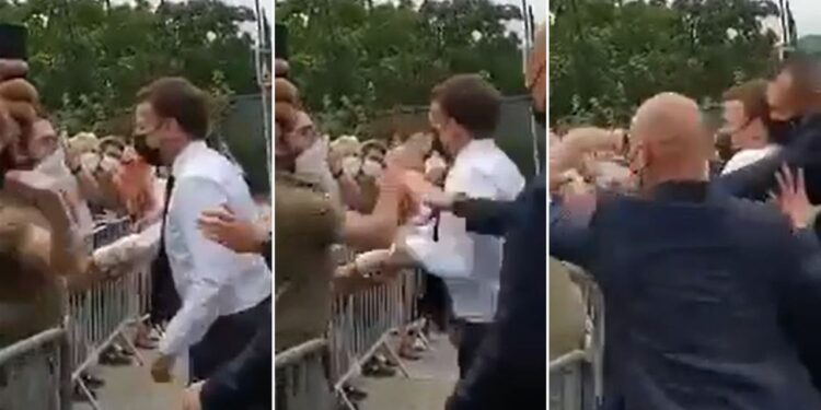 Insolite en France : Emmanuel Macron giflé dans la Drôme, deux individus interpellés