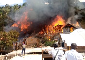 Bukavu : Une dizaine de maisons parties en fumée dans un incendie sur avenue Murundu à Kasali (bilan provisoire)