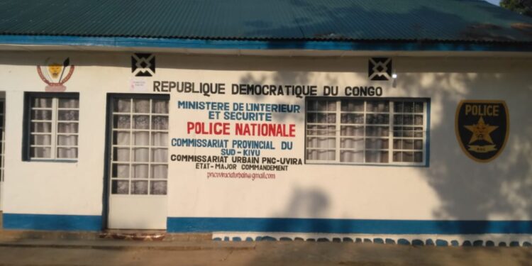 Uvira : Inauguration des bâtiments de l’Etat Major de la PNC réhabilités par le commissariat urbain de la police nationale congolaise (PNC).