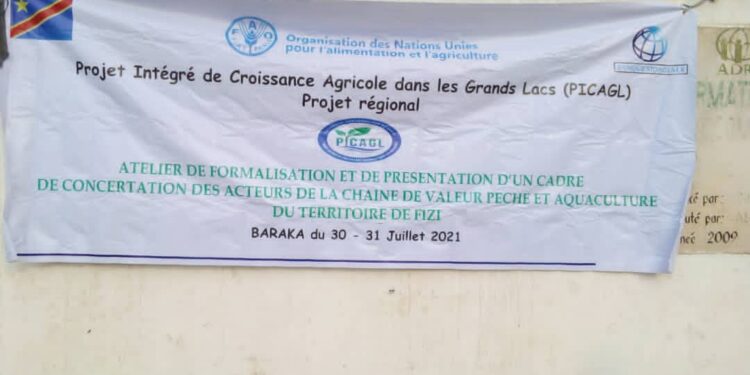 Fizi-Baraka : Présentation d’un Cadre de concertation des acteurs de la chaine de valeur Pêche et Aquaculture du Territoire de Fizi et Ville de Baraka