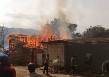 Bukavu : Un hôtel et une maison voisine partis en fumée dans un incendie au Quartier C/Bagira